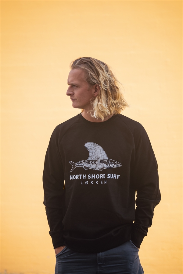 North Shore Surf Logo Sweatshirt - Black